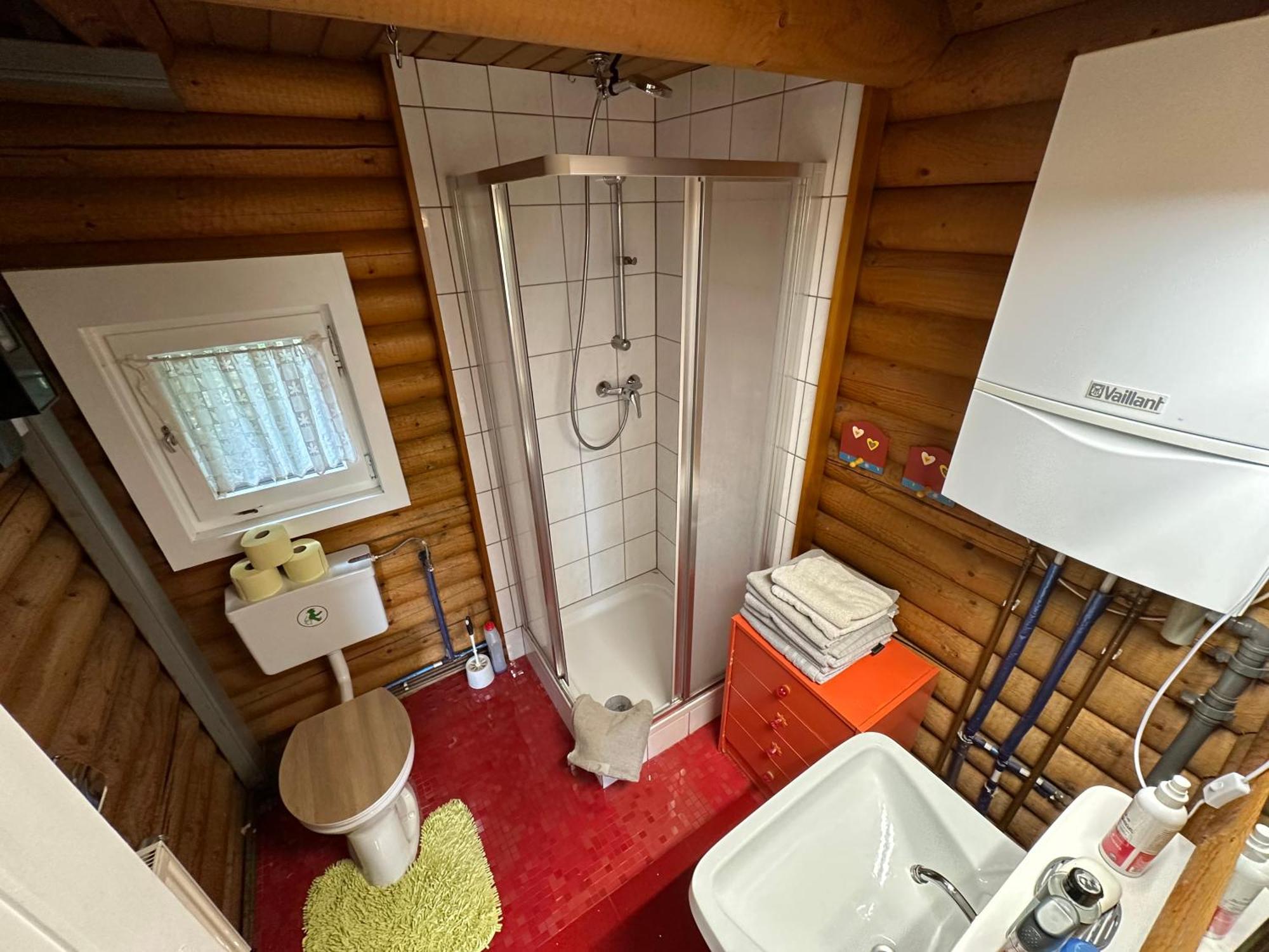 Gemütliche Blockhütte in Wiennähe Zofing Exterior foto