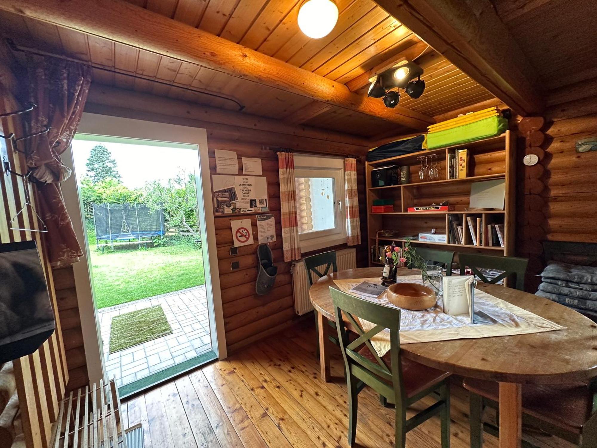 Gemütliche Blockhütte in Wiennähe Zofing Exterior foto