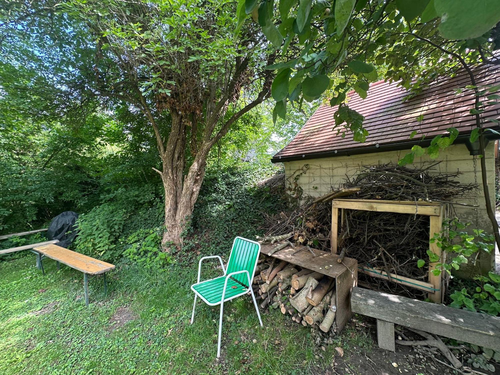 Gemütliche Blockhütte in Wiennähe Zofing Exterior foto